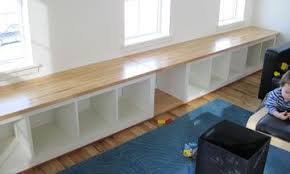 Expedit Bench W Butcher Block And You Get To Skip The Bench Cushion Window Seat Kitchen Ikea Bench Ikea Window Seat