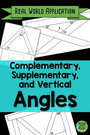 Needed A Real World Application For Angles In This Activity Students Use Vertical Angles Complementa Elementary School Math Education Math High School Math