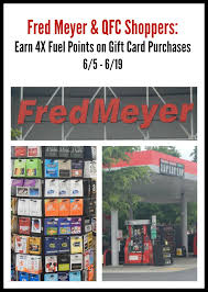 Gift cards available at supermarkets that trigger bonus points. Fred Meyer 4x Fuel Points Gift Cards Promotion 100 Gift Card Giveaway The Coupon Project