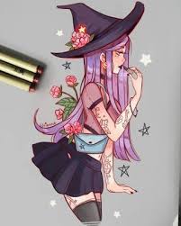 blackpink witch au lisa the fire manipulator color: Lipstick By Larienne Character Art Witch Art Cute Art