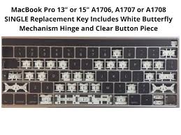 Genuine Apple Macbook Pro 13 Or 15 A1706 A1707 Or A1708 Replacement Key Includes White Butterfly Mechanism Hinge And In 2020 Apple Macbook Pro Apple Macbook Macbook