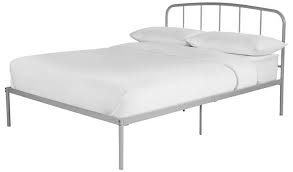 For a cool and calming bedroom opt for a bed in grey tones. Buy Habitat Freja Double Metal Bed Frame Silver Bed Frames Argos