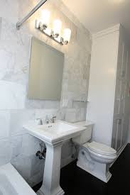 It is a classic elegant choice that i don't think age at all and could suit any interior. White Bianco Carrara Marble Transitional Bathroom Design Build 4u Chicago
