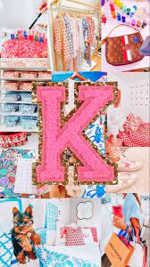 Personalized Preppy Wallpaper Made By Me In 2021 Preppy Wallpaper Monogram Wallpaper Phone Wallpaper Patterns