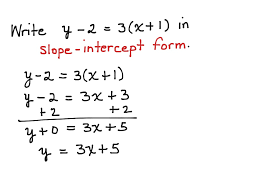 Represent equations from point slope form to slope intercept form. Point Slope Form Equation To Slope Intercept Form Equation Math Algebra Linear Equations Slope Intercept Form Showme