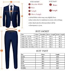 Wulful Men S Suit One Button Slim Fit 2 Piece Suit For Men Casual Formal Wedding Party Tuxedo Navy