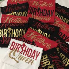 Sweet 16 Birthday Squad T Shirts The Birthday Queen Squad Crew Party Shirts Glitter Birthday Girl Queen Squad Handmade Custom Birthday Squad Shirts Birthday Girl Shirt Birthday Party For Teens