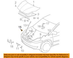 Unlimited access to your 2000 toyota sienna manual on a yearly basis. Toyota Oem 04 10 Sienna Hood Support Prop Rod Grommet 90480a0001 Ebay