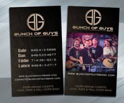 Strike a chord and hit the right note with free music business card templates you can customize and make sure your introduction rocks every time with a musician business card template from canva. Band Business Cards 13 Custom Band Business Card Designs