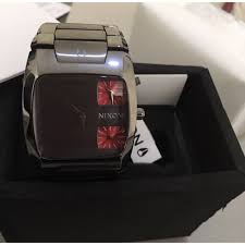 100m, nierdzewna, stal, ścięty, utwardzany, mineralny kryształ, potrójnie zakręcona koronka. Jam Nixon The Banks Gunmetal Original Shopee Indonesia