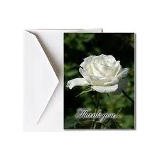 Search for custom memorial cards. Amazon Com Funeral Memorial Service Thank You Cards With Envelopes 25 Count Ftkc1015 White Rose Blank You Print Your Own Verse Office Products