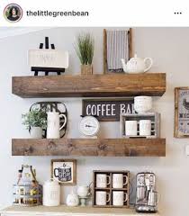 21 Ideas Farmhouse Kitchen Wall Wood Shelves Kitchen Shelf Decor Kitchen Wall Shelves Home Decor Kitchen