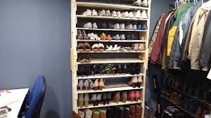 Using labrico 2×4 adjuster brackets you can prevent your shoe rack from toppling over. Large 7ft Tall Pallet Wood Shoe Rack Plus One 2x4 Youtube