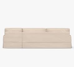 This living room furniture style offers versatile modular design, a plus if you enjoy rearranging your decor. Pb Comfort Square Arm Slipcovered Sofa Chaise Sectional Pottery Barn