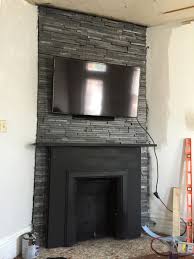 Supplies to build a fireplace bump out to hang a tv: Diy 40 Wood Tv Frame Works For Tvs That Tilt And Rotate Too