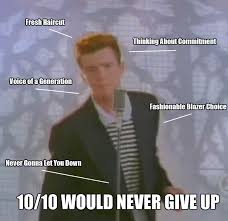 40 assorted memes for quick and easy entertainment. Roblox Song Id Never Gonna Give You Up