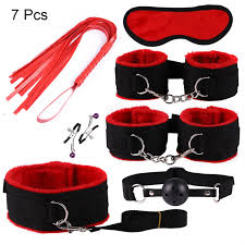 Adult Leather Sex Toys Porn SM Sex Kits Restraint Strap Sex Games Whiplash  SM Toy Nipple Clips (Color : Nylon 7pcs red) : Amazon.ca: Health & Personal  Care