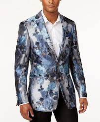 Mens sport coat sport coats for men casual sport coats stylish mens fashion gq fashion petite fashion street fashion mens tailor sharp dressed man. Simply Striking Tallia S Sport Coat Boasts A Beautiful Blue Silver Floral Print And A Flattering Slim Fit Semi Casual Outfit Mens Casual Outfits Slim Fit Men