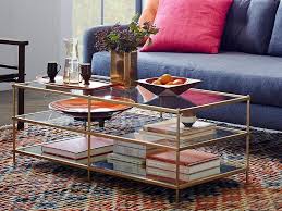 Gdf studio bushwick rectangular rotating wood coffee table. Top 10 Contemporary Glass Coffee Tables For Small Spaces Colourful Beautiful Things