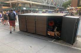 Leaky Times Square trash bins grossing out locals and tourists alike