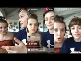 Noah Schnapp Instagram Live Stream 6 May 2017 W Millie Bobby Brown Youtube Millie Bobby Brown Stranger Things Actors Bobby Brown