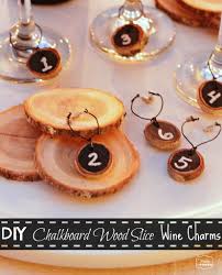 Check out the following ideas and choose your favorite. Diy Chalkboard Wood Slice Wine Charms Don T Lose Your Glass The Happy Housie