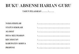 Contoh daftar hadir peserta iht. Contoh Format Absensi Harian Guru Paud Tk Ra Tahun Ajaran 2016 2017 Format Ms Word Blog Edukasi