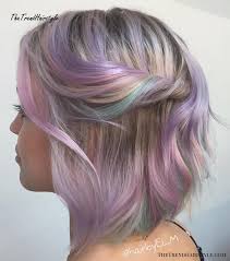 Medium length hair suits most colors and styles , and rainbow is no different. Lilac Bob With Peek A Boo Highlights Pastel Hair Guide 40 Shades Of Pastel Hair Color The Trending Hairstyle
