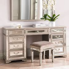 Smoke grey mirror glass bedroom furniture table stool dresser dressing. Josephine Mirrored Dressing Table