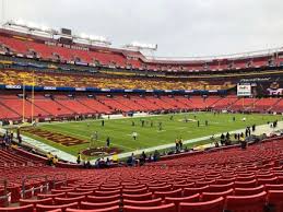 fedex field section 127 home of washington redskins