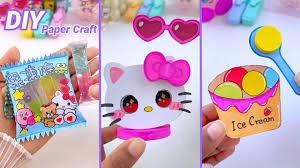 ‪DIY Miniature Crafts Idea / Easy Craft Ideas / school hacks / mini craft /  paper craft / how to make - YouTube‬‏
