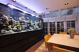 This tv cabinet has a modern design and is suitable for placing tv up to 80 inches in size. Panoramic Wall Mounted Aquarium