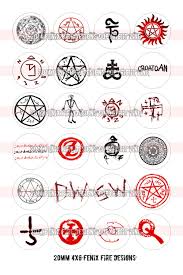 Supernatural Symbols 20mm Package Supernatural Symbols Supernatural Tattoo Supernatural Nails