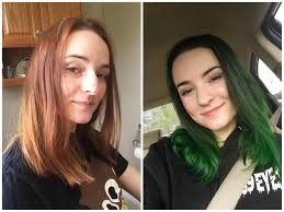 The hair dye adds highlights to darker hair, giving gorgeous, dimensional color. Manic Panic Dark Green On Brown Hair