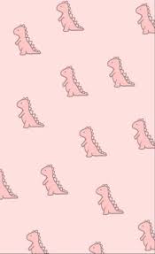 See the best cute dinosaur wallpaper collection. Pink Dino Wallpaper In 2021 Dinosaur Wallpaper Cute Patterns Wallpaper Iphone Wallpaper Girly