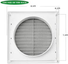 Category appliances(13) home improvement(13) tools(3) partsdirect parts(2) office supplies wadoy 4 inch soffit vent for exhaust fan with screen for bathroom exhaust fan, 4 packs round abs louver grille cover white, eve drye. Buy Funmit 6 Louvered Vent Cover Stops Birds Nesting For Outside Dryer Exhaust Air Vent Cover White Online In Indonesia B08lqb8yf8
