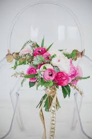 Fresh flowers and fresh ideas. Emerald And Pink Wedding Ideas Ruffled Wedding Bouquets Pink Spring Wedding Bouquets Wedding Flowers Wildflowers