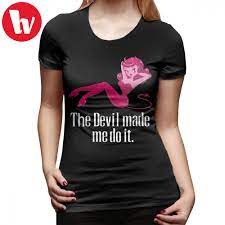Wash on gentle, cold water. Lucifer T Shirt The Devil Made Me Do It T Shirt Short Sleeve O Neck Women Tshirt Graphic Purple Street Fashion Ladies Tee Shirt T Shirts Aliexpress