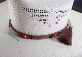 Beaded Horsehair Hat Band Amazing Colors Western Hat Band Cowboy Hat Band Rodeo Hat Band Southwe Cowboy Hat Bands Horse Hair Hat Band Western Hat Bands