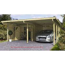 Carport Plus 2 Karibu Abri Voiture 527x576cm Local De Rangement 204x360cm Avec 2 Parois Abri Pour Voiture Pergola Abri Voiture Emplacement De Parking