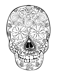 These alphabet coloring sheets will help little ones identify uppercase and lowercase versions of each letter. Sugar Skulls Coloring Pages Free Coloring Home