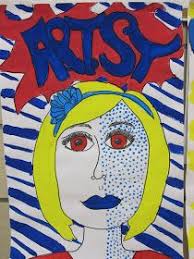 Lake And Hartville Elementary Art 4th Grade Pop Art Style Portraits Pop Art 4th Grade Art Jr Art