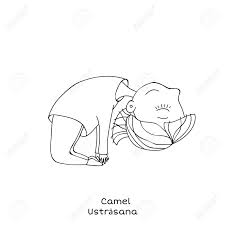 If you want hair on it, use yarn. Cute Little Girl Is Practicing Yoga Kid In Camel Pose Cartoon Royalty Free Cliparts Vectors And Stock Illustration Image 95559680