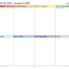 It includes some common holidays and events. 1