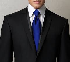 Black And Royal Blue Tuxedo Royal Blue Tie W Black Suit Groomsmen Ties Groomsmen Accessories Wedding Ties