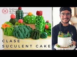 Una de las tendencias actuales en decoración es añadir una planta ideal para el salón. Clase Cactus Buttercream Cake Cocina Expuesta El Arte De Hacer Arte Youtube