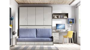 Le système de lit et de canapé escamotables permettra d'économiser l'espace de la pièce pour une vie confortable. Lit Escamotable Canape Avec Rangement Et Bureau Glicerio So Nuit
