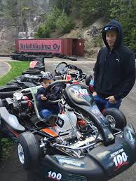 #kimi raikkonen #f1 #its so adorable omg i expected it to be his kids or smth not??? Off Track With F1 Pilot Kimi Raikkonen And The Future Raikkonen Carting Champion Racing Karting Go Kart Racing