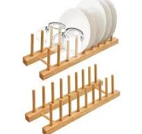 Amazon.com - ILOT Solid Wood Kitchen Dish Drying Rack Plate ...