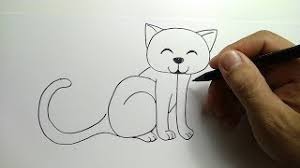 Gambar kucing comel untuk mewarna. Cara Menggambar Kucing Dari Huruf Cat Youtube
